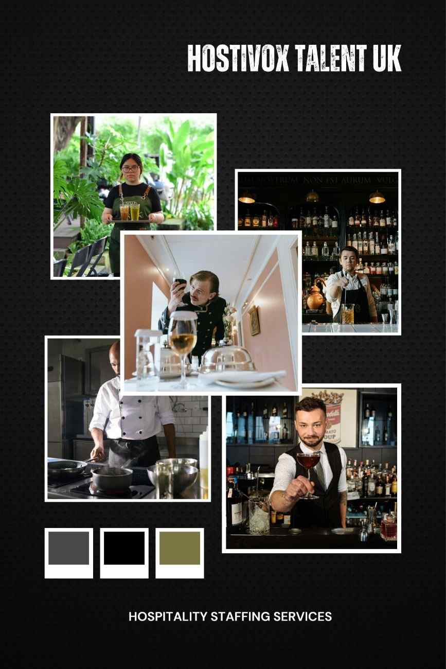 Hospitality sectors served by Hostivox Talent UK including hotels, resorts, restaurants, cafés, bars, pubs, nightclubs, event venues, catering services, homestays, and boutique properties across the United Kingdom with reliable staffing solutions and skilled hospitality professionals ensuring smooth operations and quality guest service