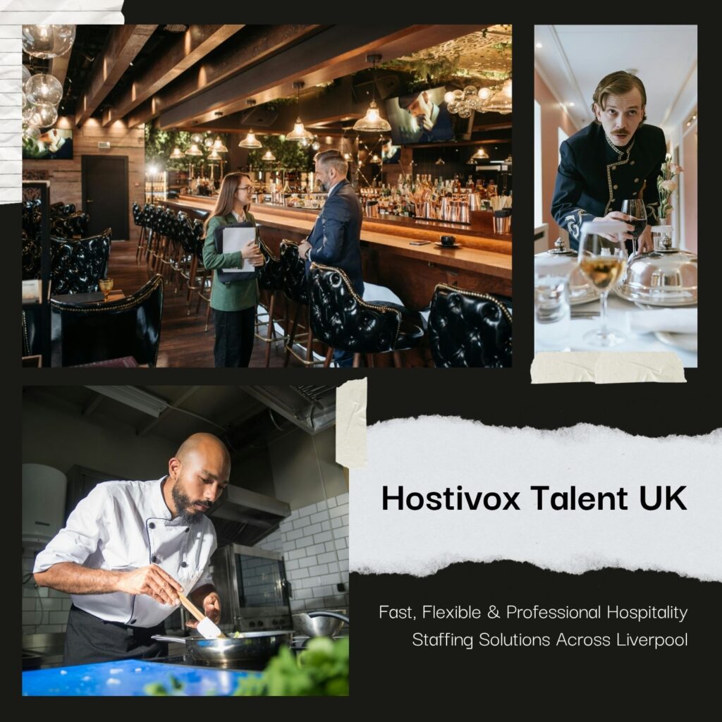 Liverpool hospitality staffing platform providing hotel, restaurant, chef, bartender, waiter and event staffing services in England
