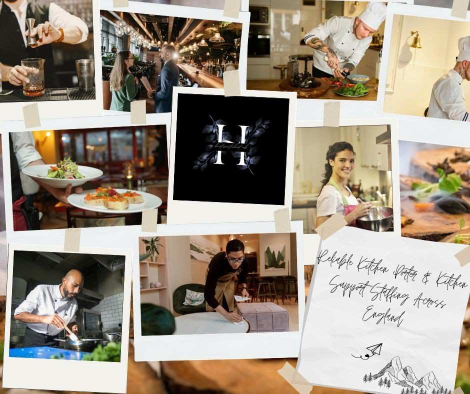 Kitchen porter staffing England for hotels, restaurants, catering, and hospitality kitchens